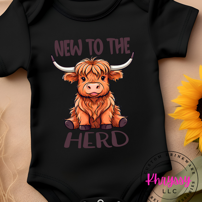 Highland Cow New to the Herd Bodysuit