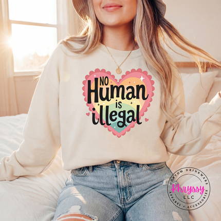 Substantial activism graphic crewneck for values-driven women