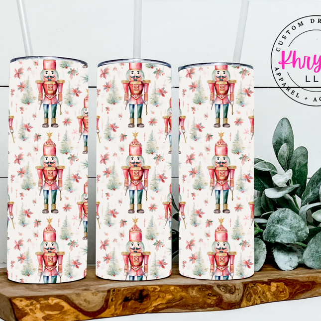 Nostalgic Nutcracker Delight 20oz Tumbler with Straw