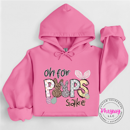 Azalea pullover hoodie featuring a leopard bunny with florals and butterflies.