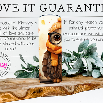 Whooo's Ready for Fall? 20oz Owl Tumbler with Straw