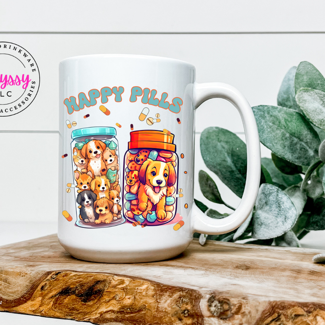 Pawscription Happy Pills 15oz Coffee Mug