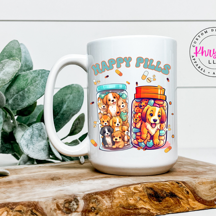 Pawscription Happy Pills 15oz Coffee Mug