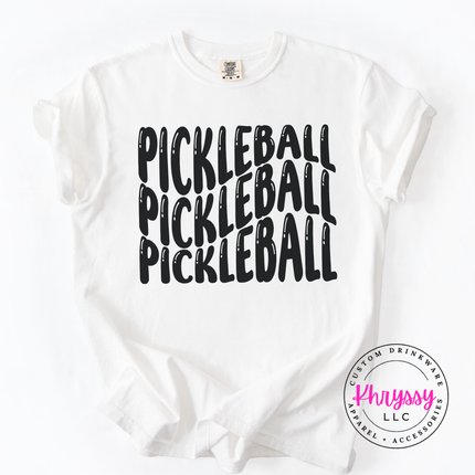 Pickleball Pickleball Pickleball Bold Repeat Graphic Unisex Pickleball Lover Statement Style