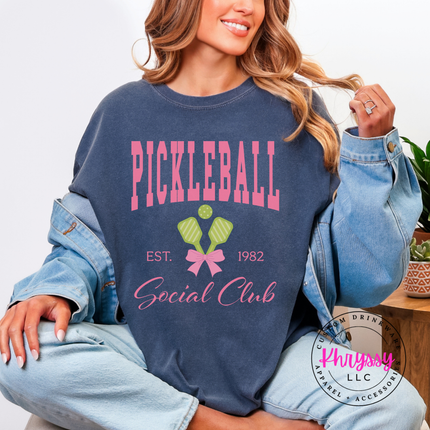 Pickleball Social Club Retro Pickleball Women's Lifestyle Fit Pickleball Gift
