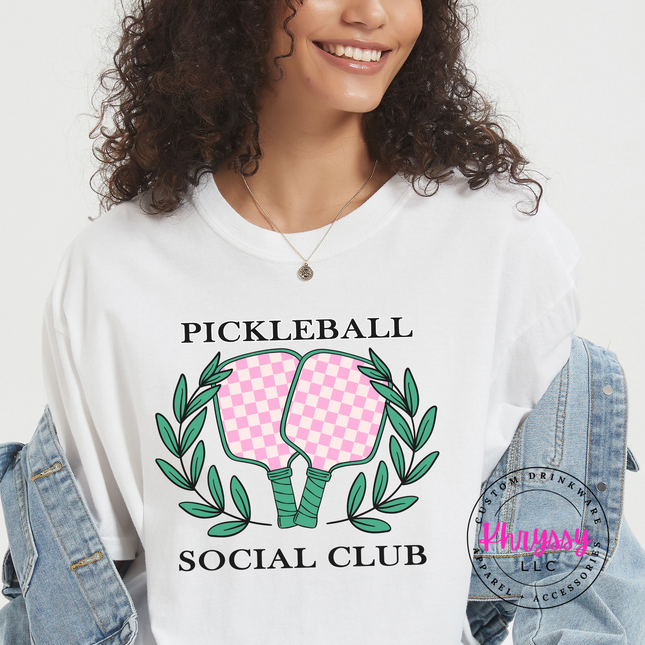 Pickleball Social Club Matching Duo Style Women's Pickleball Gift Court Crew Look