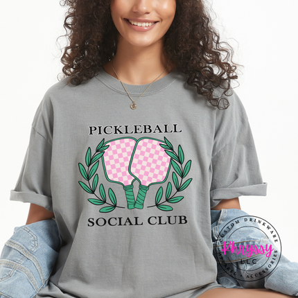 Pickleball Social Club Matching Duo Style Women's Pickleball Gift Court Crew Look
