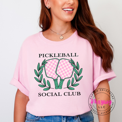 Pickleball Social Club Matching Duo Style Women's Pickleball Gift Court Crew Look