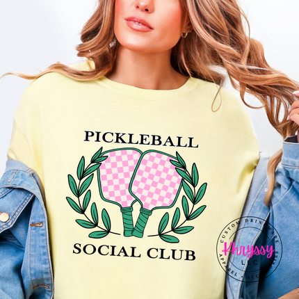 Pickleball Social Club Matching Duo Style Women's Pickleball Gift Court Crew Look