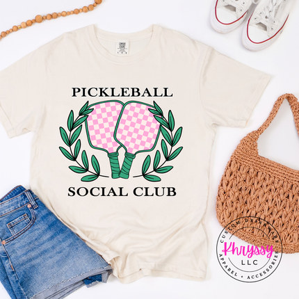 Pickleball Social Club Matching Duo Style Women's Pickleball Gift Court Crew Look