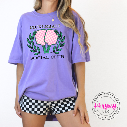 Pickleball Social Club Matching Duo Style Women's Pickleball Gift Court Crew Look