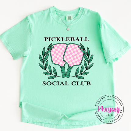 Pickleball Social Club Matching Duo Style Women's Pickleball Gift Court Crew Look