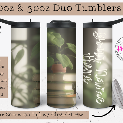 Plant Lady Custom 20oz Tumbler with Straw