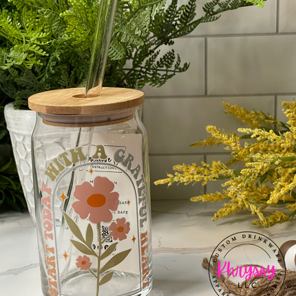 positive affirmation soda glass can