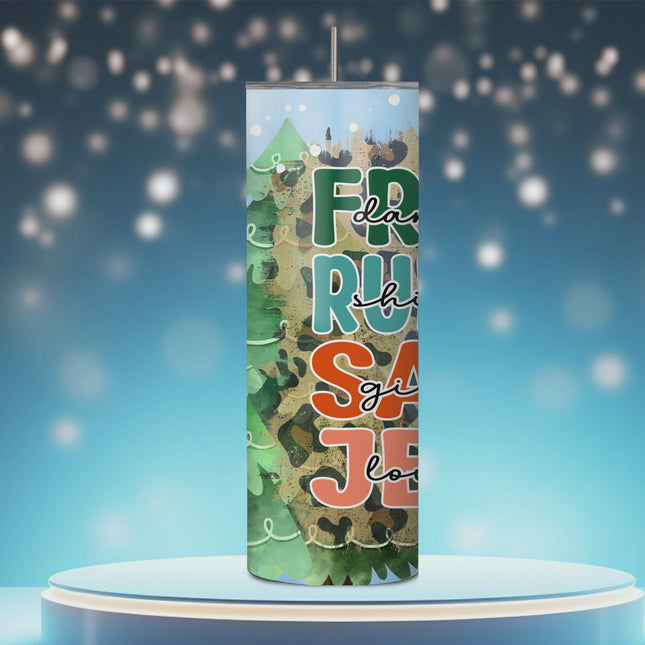 Dance like Frosty 20oz Tumbler with Straw