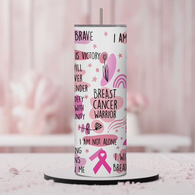 Strong & Courageous 20oz Tumbler with Straw