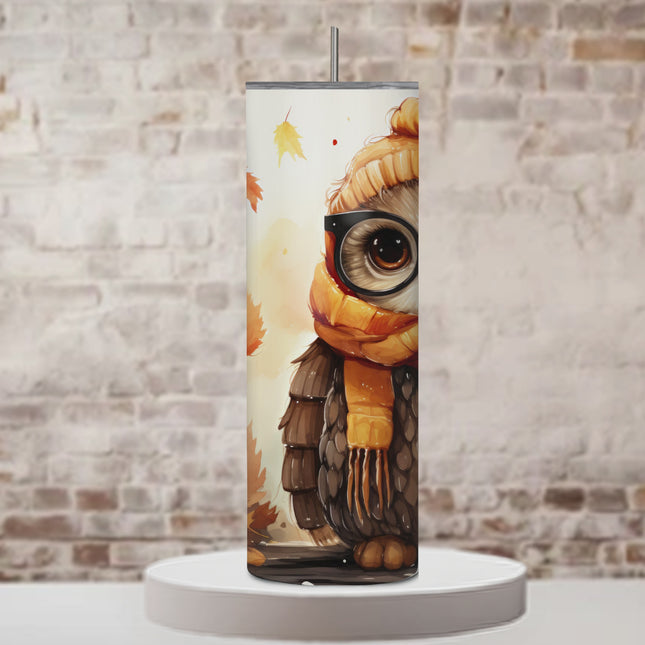 Whooo's Ready for Fall? 20oz Owl Tumbler with Straw