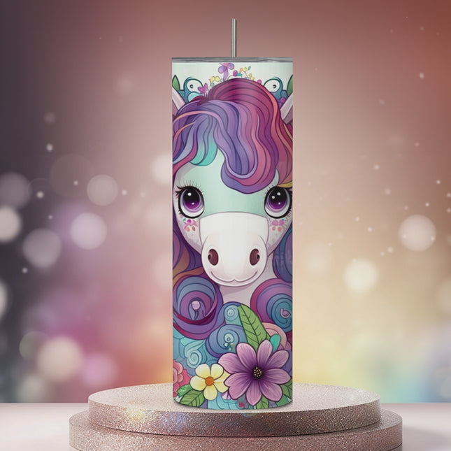 Sparkle and Sip Unicorn Magic 20oz Tumbler with Straw