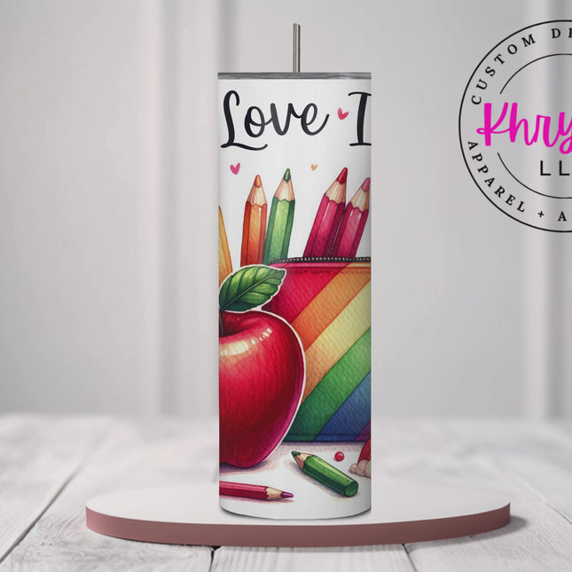 Teacher's Palette 20oz Tumbler with Straw