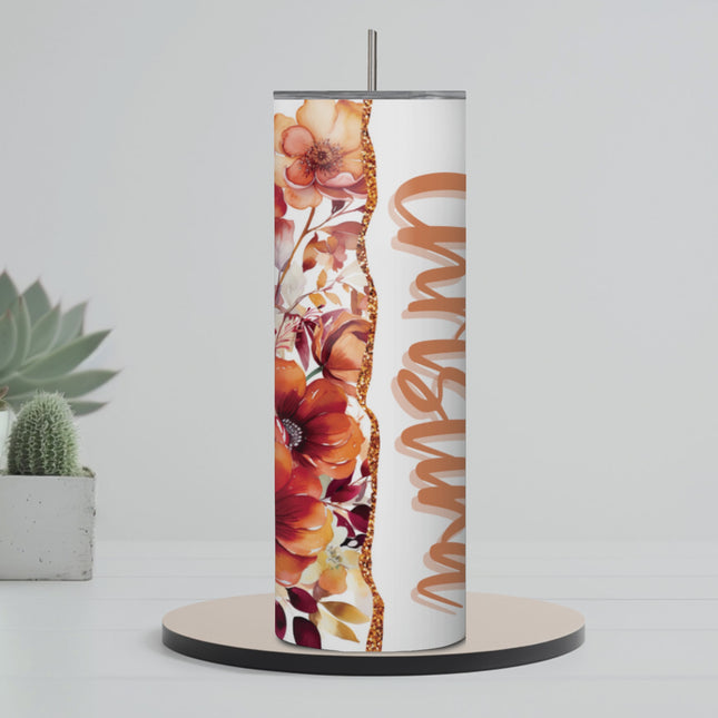 Bloom & Sip Personalized Flora 20oz Tumbler with Straw