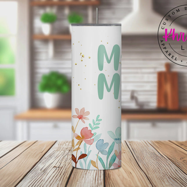 Mama Light Pastel Custom 20oz Tumbler with Straw