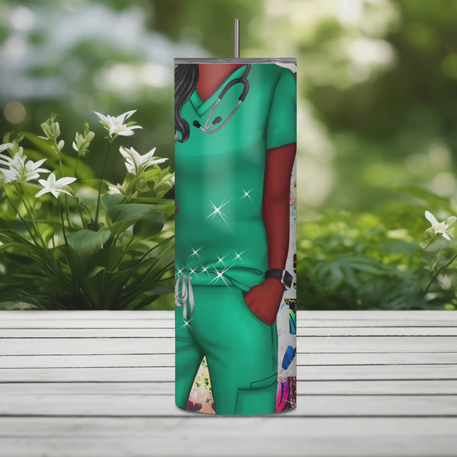 Nurse Life 20oz Tumbler with Straw