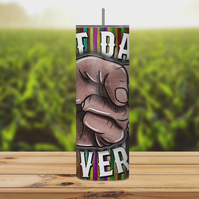 Fist Bump Best Dad Ever 20oz Tumbler with Straw