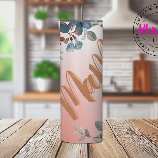 Mama Sunrise Slant Custom 20oz Tumbler with Straw