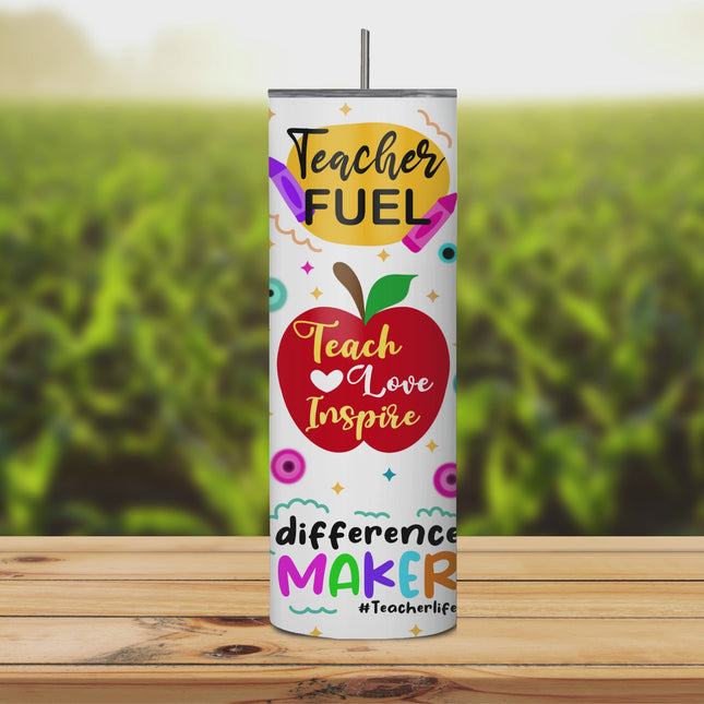 Inspirational Teacher Quotes 20oz Tumbler with Straw