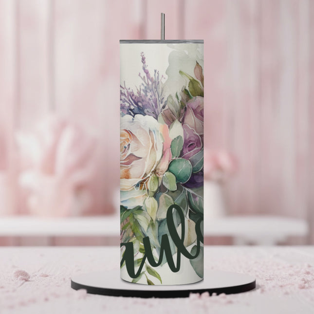 Enchanted Bouquet 20oz Tumbler with Straw