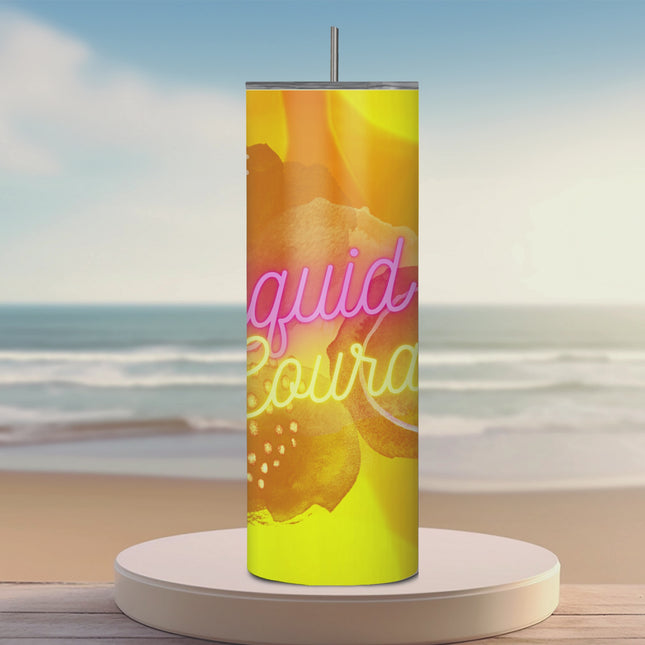 Liquid Courage Custom 20/30oz Tumbler with Straw