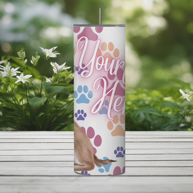 Chihuahua Name Personalization 20/30oz Tumbler with Straw
