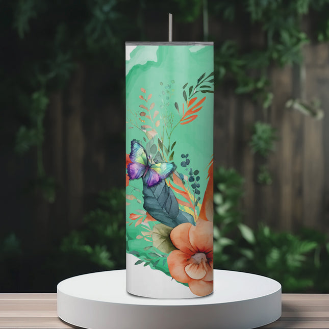 Whimsical Fox 20oz Tumbler with Straw