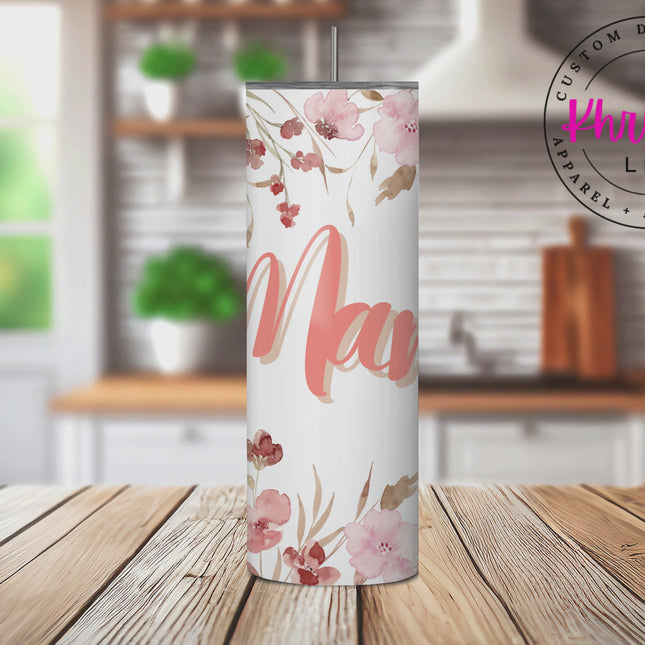 Mama Mornings Custom 20oz Tumbler with Straw