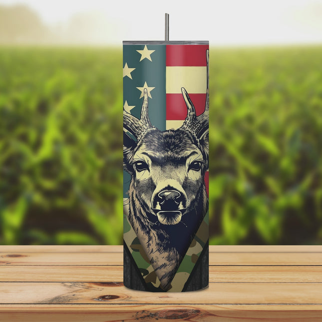 Deer Hunting 20oz Tumbler with Straw
