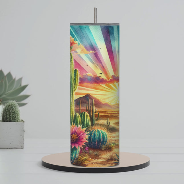 Desert Sunset Serenity 20oz Tumbler with Straw