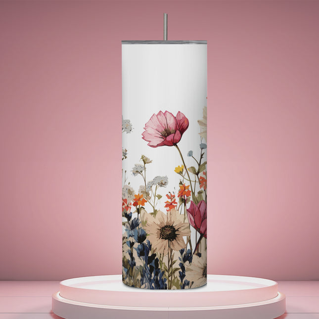 Blossom Breeze Floral 20oz Tumbler with Straw