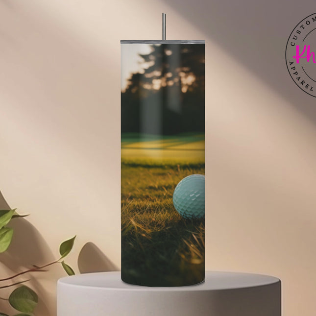 Sunset Swing 20oz Golfing Tumbler with Straw