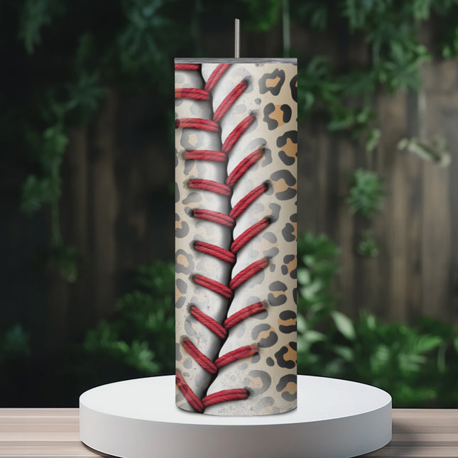 Roaring Baseball Spirit 20oz Personalized Tumbler with Straw