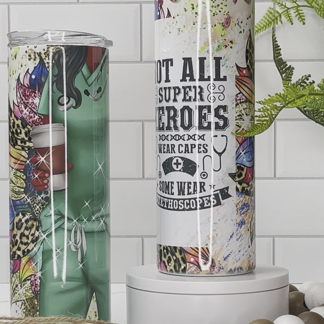 Nurse Pride 20oz Tumbler with Straw