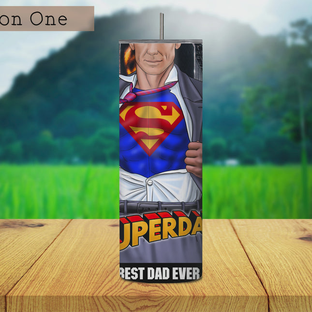 Super Dad 20oz Tumbler with Straw
