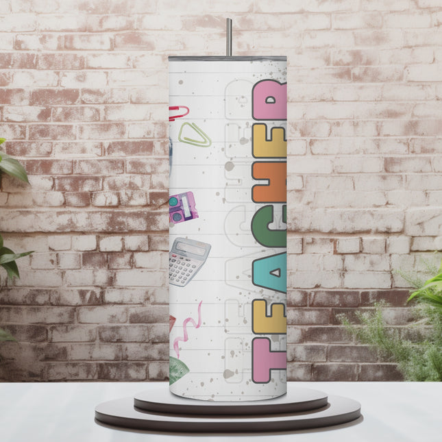 Educator's Delight Teacher 20oz Tumbler with Straw