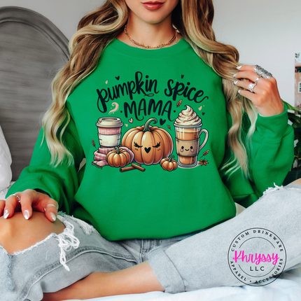 Pumpkin Spice Mama Fall Crewneck For Moms