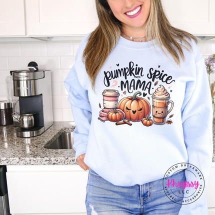 Pumpkin Spice Mama Fall Crewneck For Moms