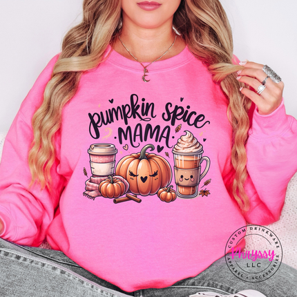 Pumpkin Spice Mama Fall Crewneck For Moms