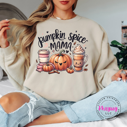 Pumpkin Spice Mama Fall Crewneck For Moms