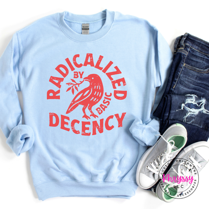 Cozy Gildan sarcastic activism crewneck with bold raven typography