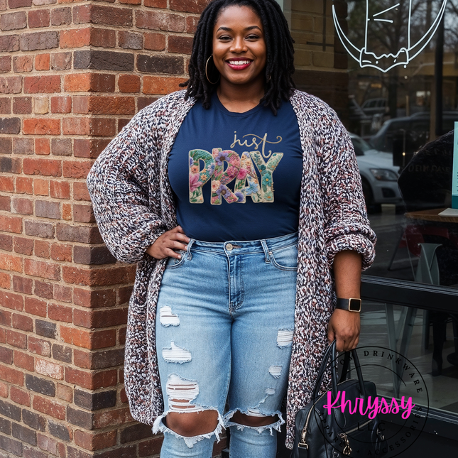 Just Pray Floral Faith