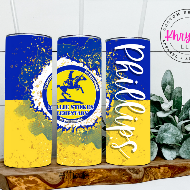 Custom School Spirit 20/30oz Tumbler with Straw
