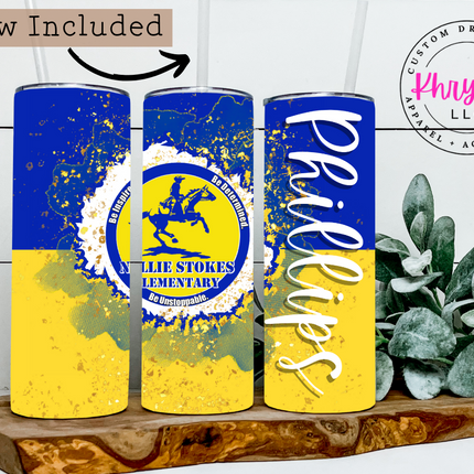 Custom School Spirit 20/30oz Tumbler with Straw